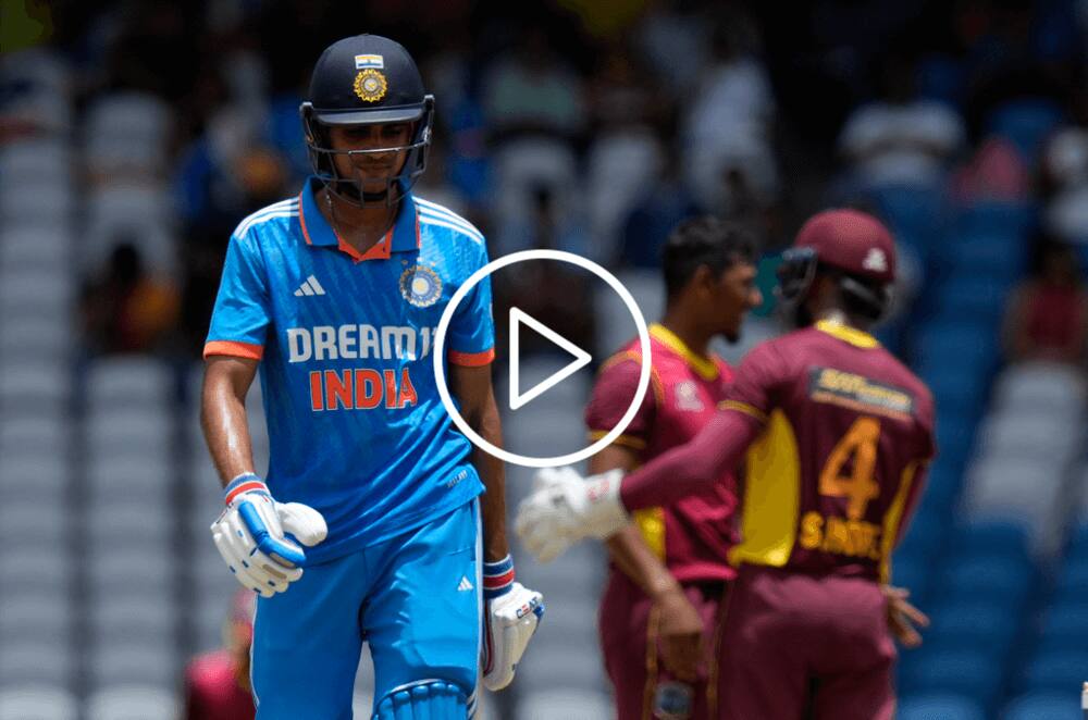 [Watch] Shubman Gill Smacks a Glorious Six, Gets Out in Next Delivery